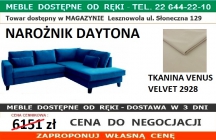 SWEET SIT - NAROŻNIK DAYTONA 2(120)QFLW-OTM(4)SP TKANINA VENUS VELVET 2928